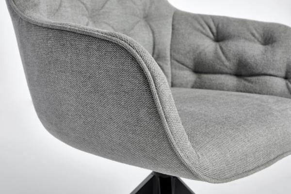 Jahnke ESSZIMMERSTUHL Kensington Twist Lock HELLGRAU MELIERT/SCHWARZ Bild 6