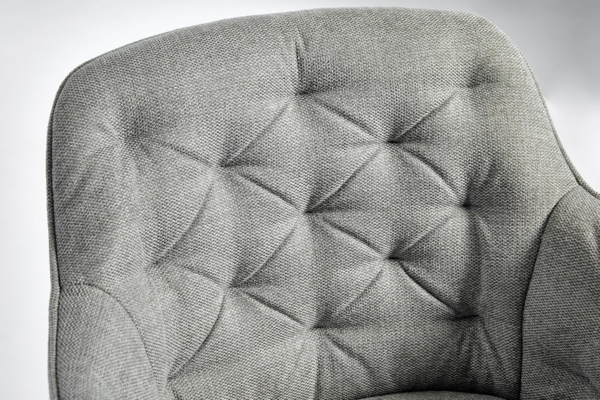 Jahnke ESSZIMMERSTUHL Kensington Twist Lock HELLGRAU MELIERT/SCHWARZ Bild 7