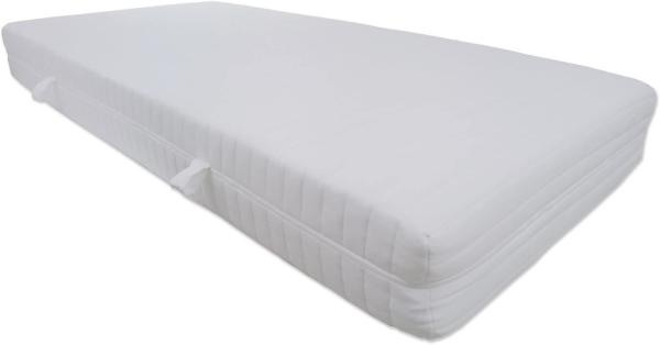 Dibapur® : Q XXL - 9 Zonen Orthopädische Kaltschaummatratze (Q XXL 130x200) x ca. 23,5 cm Kern mit gesteppten Doppeltuchbezug ca. 24,5/25 cm Härtegrad: H3 fest (bis ca. 110 kg) Dibapur® : Q steht für Qualität. Made in Germany Bild 1