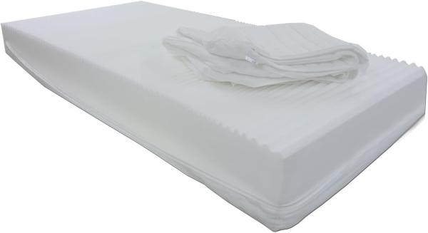 Dibapur® : Q XXL - 9 Zonen Orthopädische Kaltschaummatratze (Q XXL 130x200) x ca. 23,5 cm Kern mit gesteppten Doppeltuchbezug ca. 24,5/25 cm Härtegrad: H3 fest (bis ca. 110 kg) Dibapur® : Q steht für Qualität. Made in Germany Bild 3