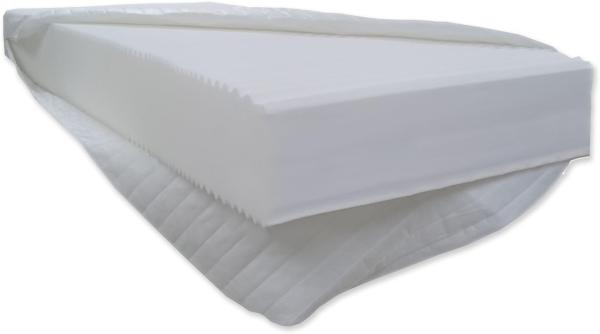 Dibapur® : Q XXL - 9 Zonen Orthopädische Kaltschaummatratze (Q XXL 130x200) x ca. 23,5 cm Kern mit gesteppten Doppeltuchbezug ca. 24,5/25 cm Härtegrad: H3 fest (bis ca. 110 kg) Dibapur® : Q steht für Qualität. Made in Germany Bild 2