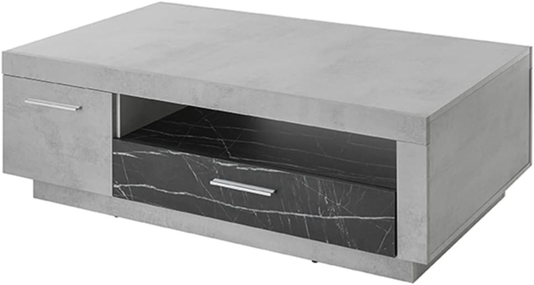 Couchtisch Riaza in grau und Marmor Optik anthrazit 110 cm