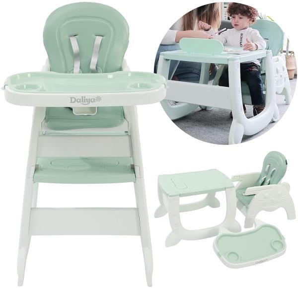 Daliya® Kombihochstuhl MULTIHOK 4in1 Baby- & Kinderhochstuhl, Spieltisch mit Kinderstuhl (Set, 3 St), Kinderhochstuhl wandelbar zu Spieltisch oder Lerntisch mit Kinderstuhl Bild 1