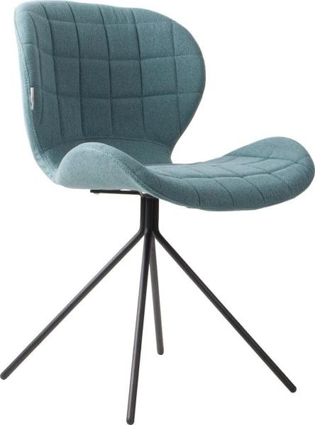 ZUIVER Esszimmerstuhl OMG Stoff Blau