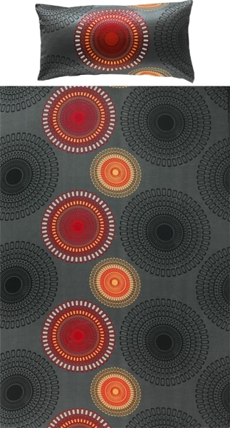 REDBEST Bettwäsche Bettwäsche, Mako-Satin, 2 teilig, Satin Kreise