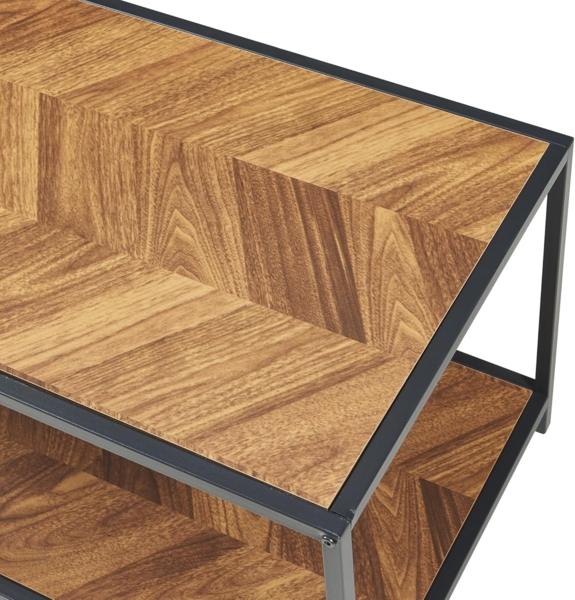 Satztisch Kurghore 2-tlg. Schwarz/Eichenoptik, dunkel [en. casa] Bild 8