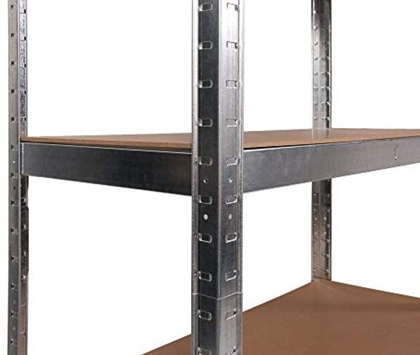 ONDIS24 Schwerlastregal Metallregal Thomas, Lagerregal 90 x 40 x 180 (H) cm, Kellerregal, 1-tlg, 875kg Steckregal mit 5 Einlegeböden, Werkstattregal 5X 175kg belastbar Bild 6
