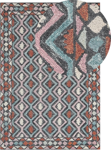 Teppich Wolle mehrfarbig 160 x 230 cm HAYMANA