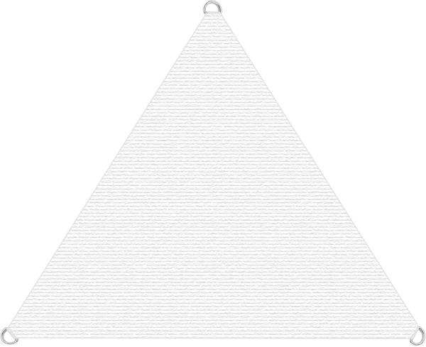 Sonnensegel Terrasse Beschattung 3 x 3 x 3 m Sonnenschutzsegel HDPE weiß Dreieck