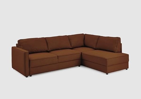 ATLANTIC home collection Eckgarnitur Chill, inkl. Schlaffunktion (ca. 135x230 cm), inkl. Bettkasten, frei im Raum stellbar, Wellenunterfederung, Ecke rechts