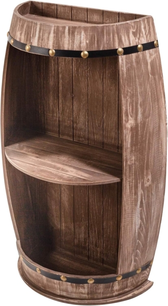 riess-ambiente Weinregal BODEGA 79cm natur, Einzelartikel 1-tlg, Holz · Flaschenregal · Shabby Chic · Weinfass · Pinie