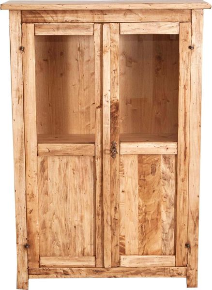 Biscottini Vitrine für Wohnzimmer aus Holz, 68 x 25 x 98 cm, Barschrank für Liköre, Küchenmöbel und Wohnzimmermöbel