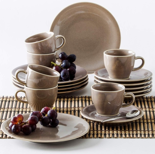 KAHLA Homestyle Kaffeeservice 18tlg. desert sand