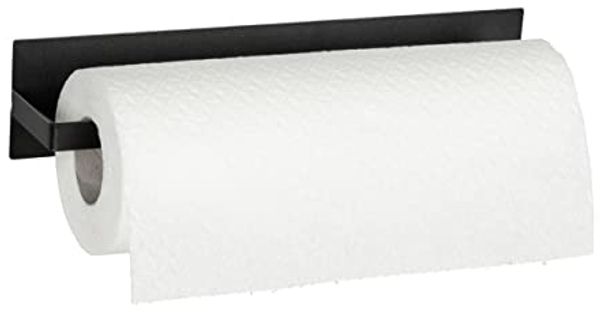 WENKO Wandrollenhalter Modell Ima, Küchenrollenhalter, magnetisch, für gängige Küchenrollen, Marmor-Optik