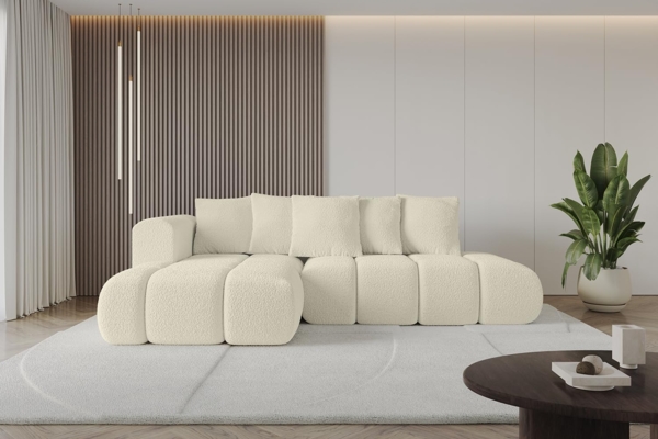 ALTDECOR Ecksofa CLOUD-L-v1, Couch mit Schlaffunktion, Wohnzimmer - Wohnlandschaft, Corner Sofa Bett Eckcouch Couch L-Form Schlafcouch Ausziehbar