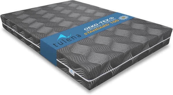 Matratzenersatzbezug Viscose mit Reißverschluss - Ersatz Bezug, TULENA, Größe 80x200, 23-25cm Hoch, Viskose Anthrazit, Öko-Tex zertifiziert