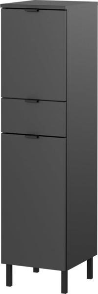 Germania Mediumschrank GW-Arcena 1394-547, in Graphit, gedämpfte Türen und Schublade, 30 x 120 x 34 cm (BxHxT) Bild 1