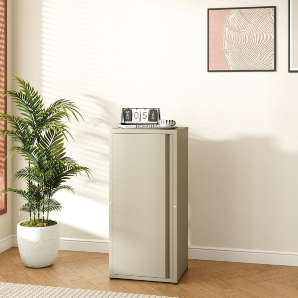 Metallschrank Burlöv Stahl Kamelfarben [en. casa]