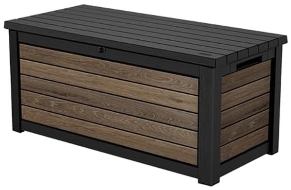 Keter Gartenbox "NORTHWOOD" 623L 157x72x69cm Deckel bis 270kg belastbar, abschließbar