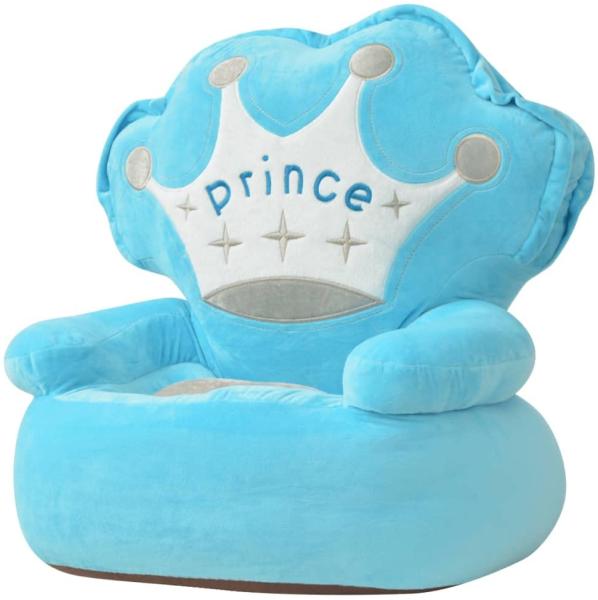 Plüsch-Kindersessel Prinz Blau