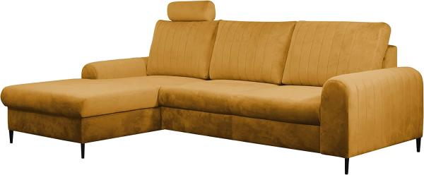 Ecksofa Lokoni (Farbe: Velluto 08, Seite: Links)