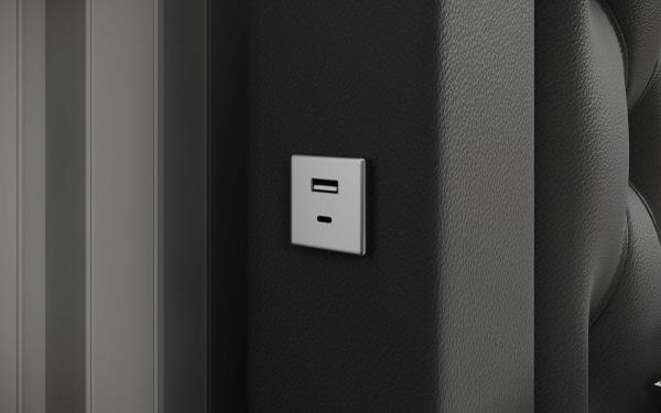 Designer Polsterbett Infinity inkl. RGB, USB und Stauraum 180x200 Grau H2 (bis 70kg) Bild 5