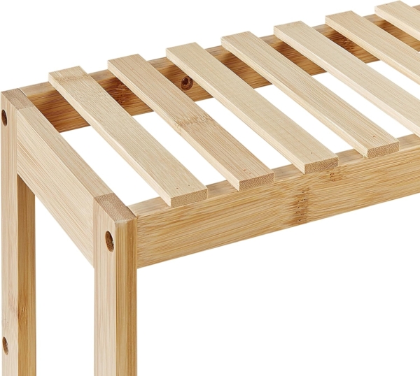 Bad Wandregal Bambusholz hellbraun 3 Etagen PADUCAH Bild 5