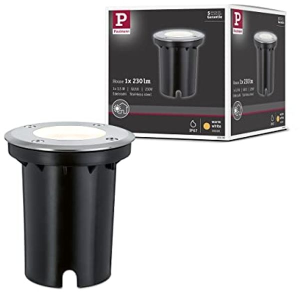 Paulmann No. 93992 Bodeneinbauleuchte IP67 Warmweiß 3,5W Edelstahl