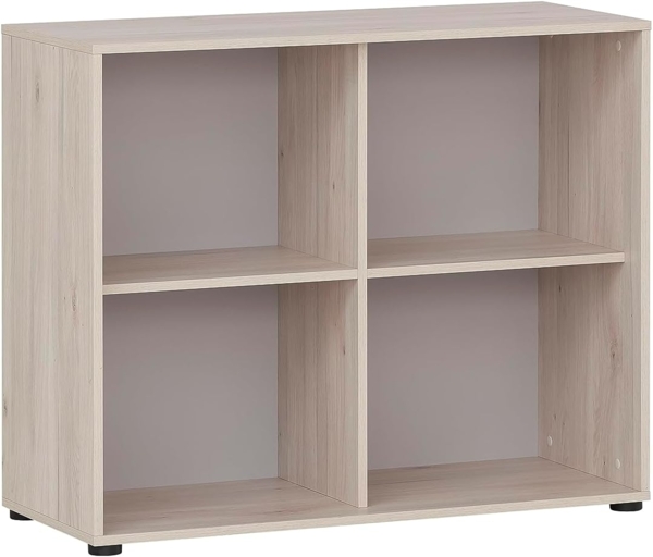 Schildmeyer Regal, Holzwerkstoff, sandeiche Dekor, 4 Fächer