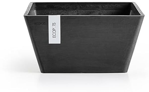 ECOPOTS Blumentopf BERLIN Dark Grey, BxTxH: 31x31x15,5 cm