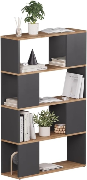 Raumteiler Eneos Anthrazit/Goldkraft Eiche 80 x 124.5 cm Vicco Bild 6