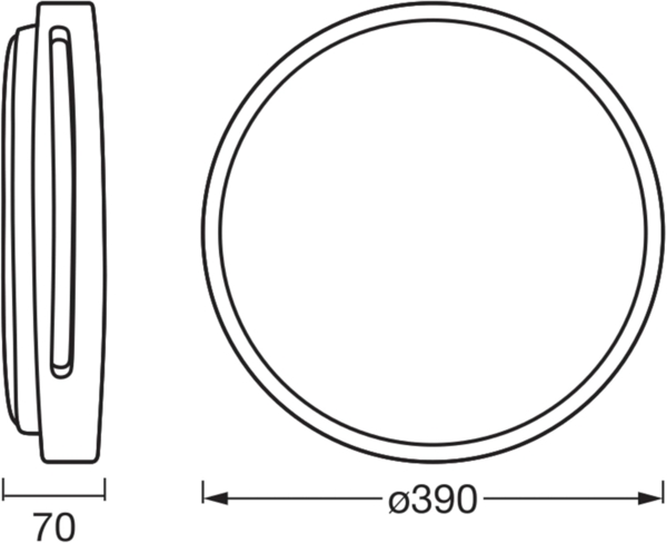Osram LED Deckenleuchte Orbis Woodburry 39 cm 24W Holzdekor dimmbar Bild 6