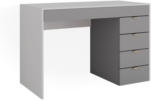 Vicco Schminktisch Elise Weiß Grau 115 x 76 cm modern Frisiertisch Schubladen