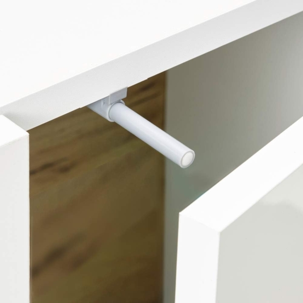 Anrichte mit 2 Türen und 4 Schubkästen CELLE-61 in weiß Glanz und Grandson Oak B/H/T ca. 138/91/40 cm Bild 7