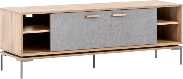 Schildmeyer Looks by Wolfgang Joop Lowboard G, Eiche Landhaus mit Feel Grey, Holzwerkstoff, 154.6 x 45 x 53.7 cm, 701733