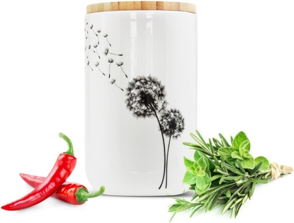 Vorratsdose aus Porzellan Vorratsbehälter Dose Vorratsglas Aufbewahrungsdose #7