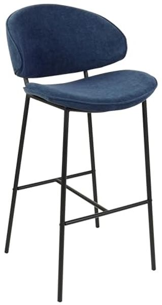Set mit 2 Barstühlen KIANA Marineblau