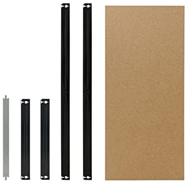 shelfplaza BLACK 110x60 cm Fachboden-Set in schwarz für BLACK Schwerlastregale mit 175 kg Traglast pro Boden