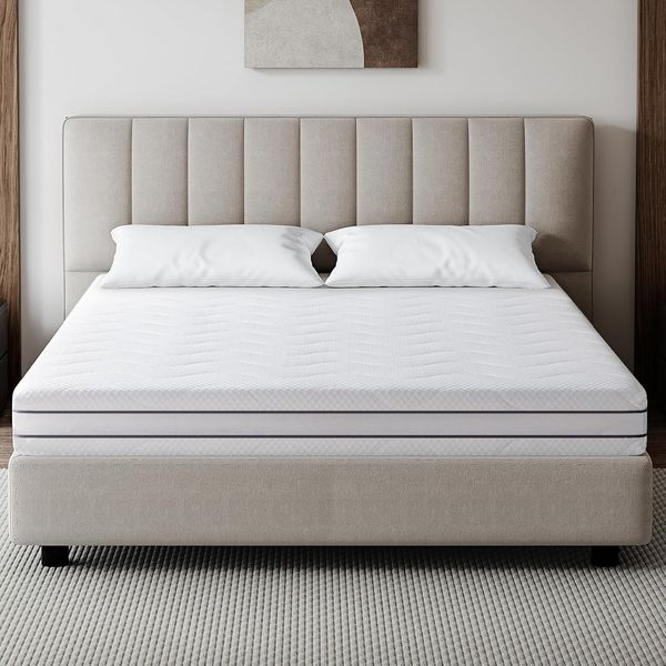 EGO HOME Matratze 140x200 2 in 1 Härtegrad H3 und H4 18cm Höhe, Hochwertige Kaltschaummatratze aus Gel Memory-Schaum, 7-Zonen Ergonomisch und Atmungsaktiv Schaumstoffmatratze, Öko-Tex Zertifiziert