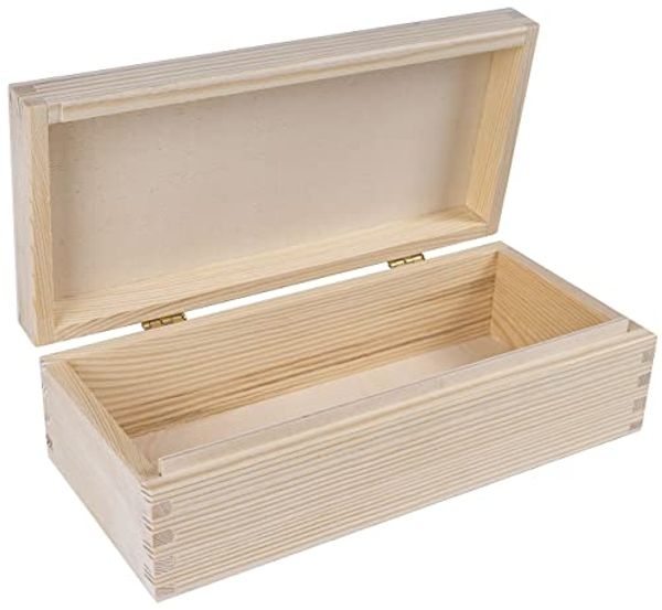 Creative Deco Holzkiste mit Deckel und Schloss Kleine Holzbox Geschenkbox Schatzkiste, Holzschachtel Geschenkbox Schatzkiste, Für Geschenk, Hochzeit, Schmuck
