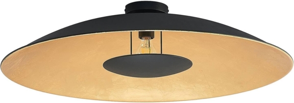 Lindby Deckenleuchten Narisara, Metall, Schwarz IP20, 1 x 60 W