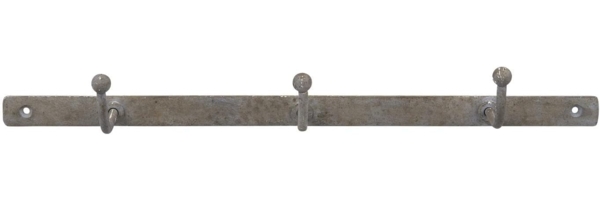 Ib Laursen - 3er Hakenleiste Wandhaken Kleiderhaken Garderobenhaken Grau 7199-18