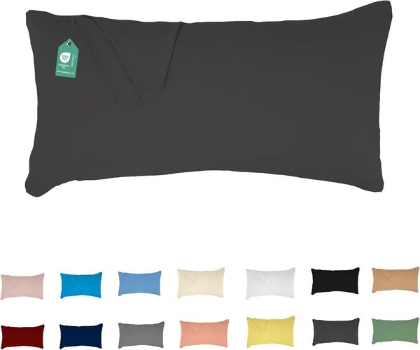 Livessa Kissenbezug 40x80 cm - Verdeckter Reißverschluss an der Langen Seite, Kopfkissenbezug aus%100 Baumwolle Jersey Stoff, Ultra weich und atmungsaktiv, Oeko-Tex Zertifiziert