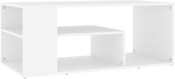 vidaXL Couchtisch Weiß 100x50x40 cm Holzwerkstoff 806921