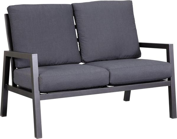 Gardissimo 2er Gartenbank "Toronto", anthrazit,Zweisitzer