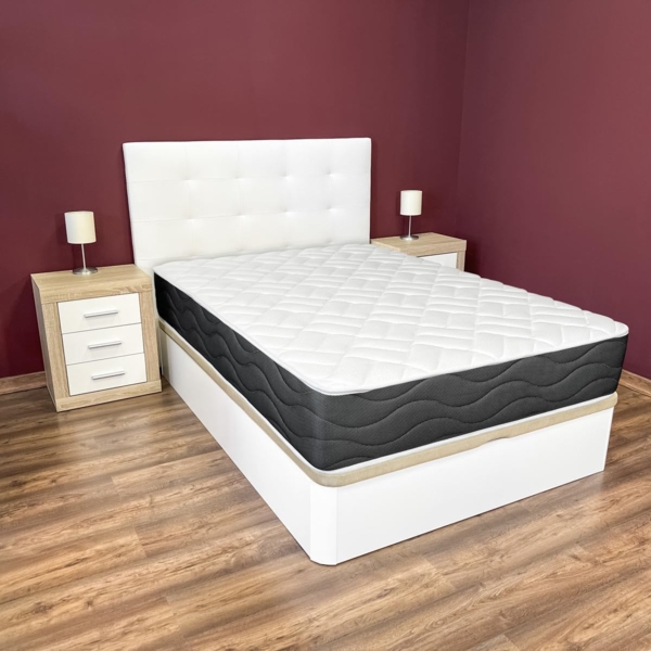 Somnia Descanso - Viskoelastische Matratze Bombay wendbar, ergonomisch, optimaler Komfort und Härte, Dicke 25 cm, milbendicht, antibakteriell und hypoallergen, 90x180 cm Bild 2