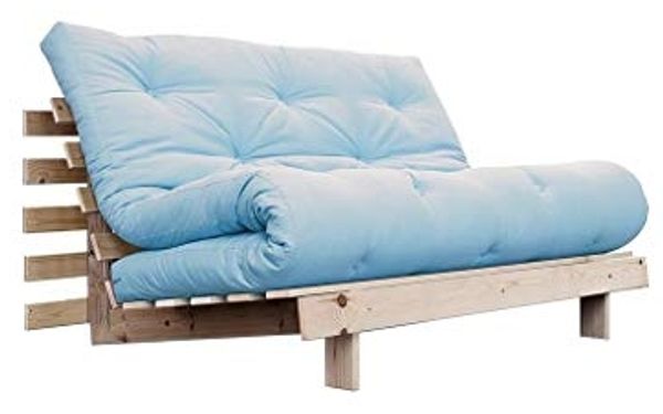 KARUP DESIGN ROOTS Futonsofa Gestell Unbehandelt Matratze Dunkelgrau Bild 5
