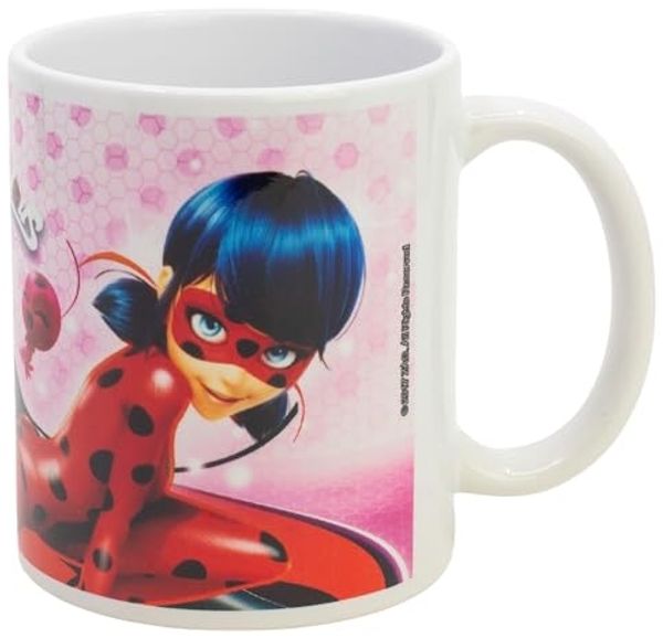 Miraculous Ladybug Tasse 325ml – Pinkcell Keramikbecher im Geschenkset für Kinder