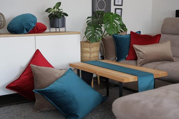 XL Rollen Hülle ca. 25x70 cm stein-grau beties "Samt&Sonders" Bild 3