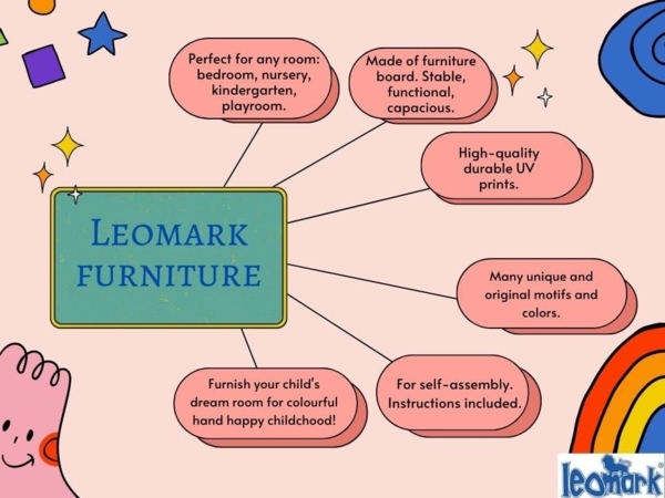 Weiß Nachttisch aus Holz - Schmetterlinge - Nachtschrank mit Schublade für Kinder Bild 7